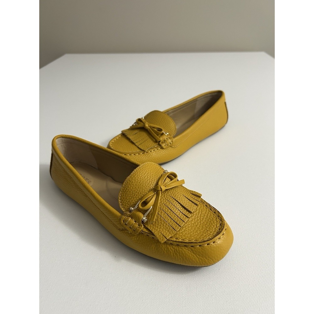 TALBOTS Women's Everton Kiltie Driving Moccasin yellow size 8.5 M